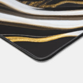 Schwarz-Gold-Marmor Schreibtischunterlage (Ecke)