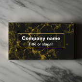 Schwarz-Gold-Marmor Visitenkarte