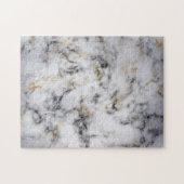 Schwarz-Gold-Marmormuster Puzzle (Horizontal)