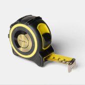 Schwarz & Gold Modernes geometrisches Design Maßband (Winkel)