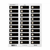 Schwarz-Gold-Monogramm mit zentralem Siegel (Vorne)