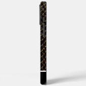 Schwarz-Gold-Muster einer Schlange Case-Mate iPhone Hülle (Rückseite / Links)