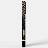 Schwarz-Gold-Muster einer Schlange Case-Mate iPhone Hülle (Rückseite / Rechts)