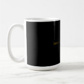 Schwarz/Gold Niedlicher Minimalistischer Name Kaffeetasse (Links)