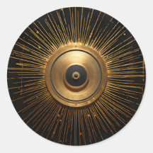 Schwarz-Gold-Okkultistisch-Böses Auge