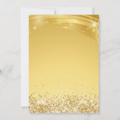 Schwarz-Gold-Party-Bus Einladung (Rückseite)