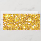 Schwarz & Gold Party-Ticket Einladung (Rückseite)