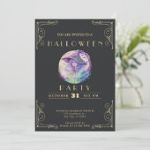 Schwarz-Gold-Pastelltafel, Rot und Rot, Rot, Rot u Einladung (Stehend Vorderseite)