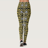 Schwarz-Gold-Patente, wenn Leggings mit Funky Trib (Rückseite)