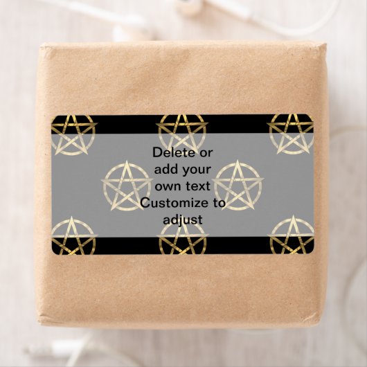 Schwarz-Gold-Pentagramm (Insitu)