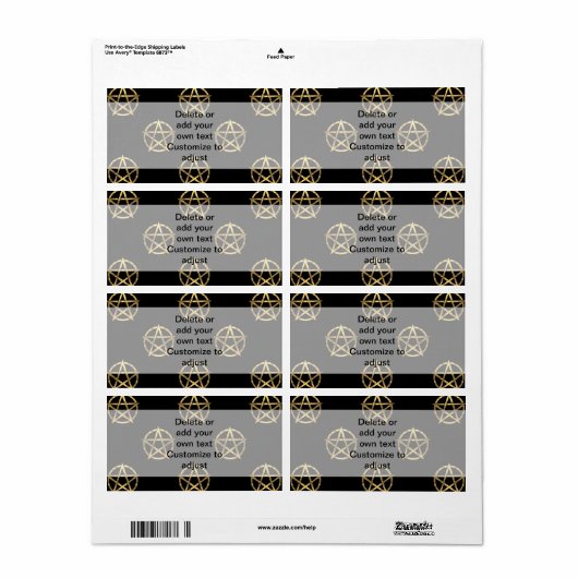 Schwarz-Gold-Pentagramm (Vorne)