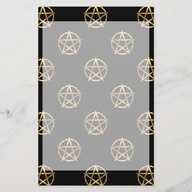 Schwarz-Gold-Pentagramm (Vorderseite)