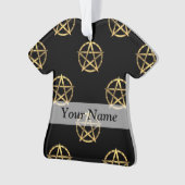 Schwarz-Gold-Pentagramm Ornament (Vorderseite)