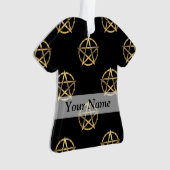 Schwarz-Gold-Pentagramm Ornament (Vorderseite)