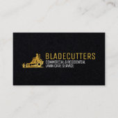 Schwarz-Gold-Pflege + Mähen von Visitenkarten Visitenkarte (Vorderseite)