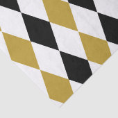 Schwarz-Gold-Raute Seidenpapier (Detail)