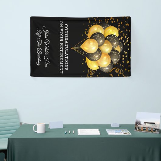 Schwarz-Gold-Rente Banner (Messeveranstaltung)