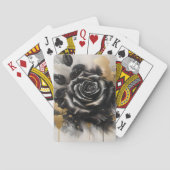 Schwarz-Gold-Rose Spielkarten (Rückseite)