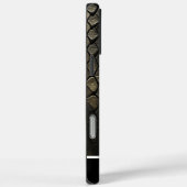 Schwarz-Gold-SchlangeMuster Case-Mate iPhone Hülle (Rückseite / Rechts)