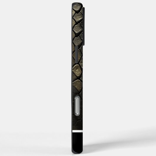Schwarz-Gold-SchlangeMuster Case-Mate iPhone Hülle (Rückseite / Rechts)