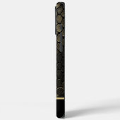 Schwarz-Gold-SchlangeMuster Case-Mate iPhone Hülle (Rückseite / Links)