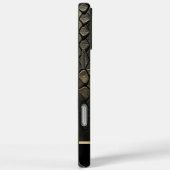 Schwarz-Gold-SchlangeMuster Case-Mate iPhone Hülle (Rückseite / Rechts)