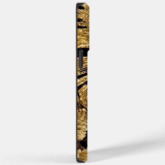 Schwarz-Gold-Schmetterlinge Case-Mate iPhone Hülle (Rückseite / Rechts)