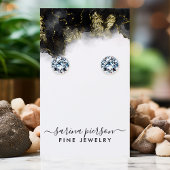 Schwarz-Gold-Schmuck der Moderne Visitenkarte