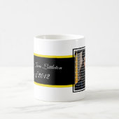 Schwarz-Gold-School-Abschluss Foto Collage Tasse (Mittel)