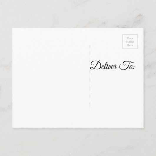 Schwarz-Gold-Script-Save the Date-Fotokarte Ankündigungspostkarte (Rückseite)