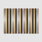 Schwarz-, Gold-, Silber-und Bronze-Streifen Seidenpapier (Vorderseite)