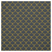 Schwarz-Gold-Skaliermuster Stoff (Muster)