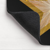 Schwarz-Gold-Star-Mousepad Mousepad (Ecke)
