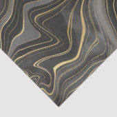 Schwarz-Gold-Strata-Serie - Design 4 Seidenpapier (Ausschnitt)