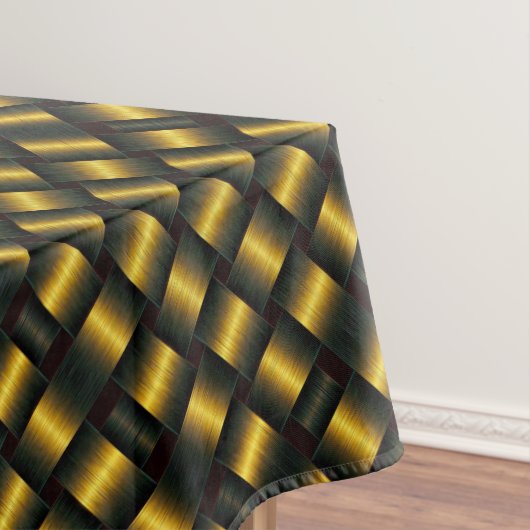 Schwarz-Gold-Tablett Tischdecke (Beispiel)