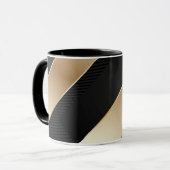 Schwarz-Gold-Tasse Tasse (Vorderseite Links)