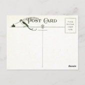 Schwarz & Gold tibetische buddhistische Kunst Post Postkarte (Rückseite)