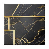 Schwarz-Gold-Tile Fliese (Vorderseite)