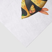 Schwarz-Gold-tropische Winkel Seidenpapier (Ausschnitt)