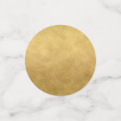 Schwarz-Gold-Uhr Konfetti (Klein Vorderseite)