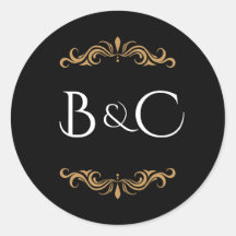 Schwarz, Gold und Weiß-Elegantes Hochzeitsthema