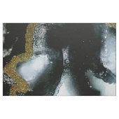 Schwarz, Gold und Weiß | Modern | Chic Stoff (Fat Quarter (45,7 x 55,9 cm))