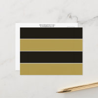 Schwarz, Gold und Weiß Streifen