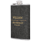 Schwarz-Gold-Vinyl-Wrapped Flask Flachmann (Links)
