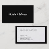 Schwarz | Gold Visitenkarte (Vorne/Hinten)