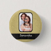 Schwarz-Gold-Vorlage Button (Vorderseite)