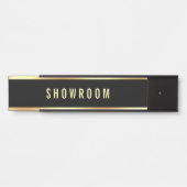 Schwarz-Gold-Vorlage Türschild (Vorderseite )