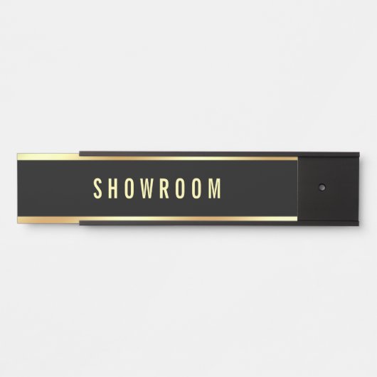 Schwarz-Gold-Vorlage Türschild (Vorderseite )