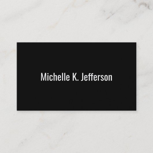 Schwarz | Gold Weave Visitenkarte (Vorderseite)