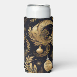 SCHWARZ & GOLD WEIHNACHTSFEIERTAGSBLÄTTER SELTERS DOSENKÜHLER